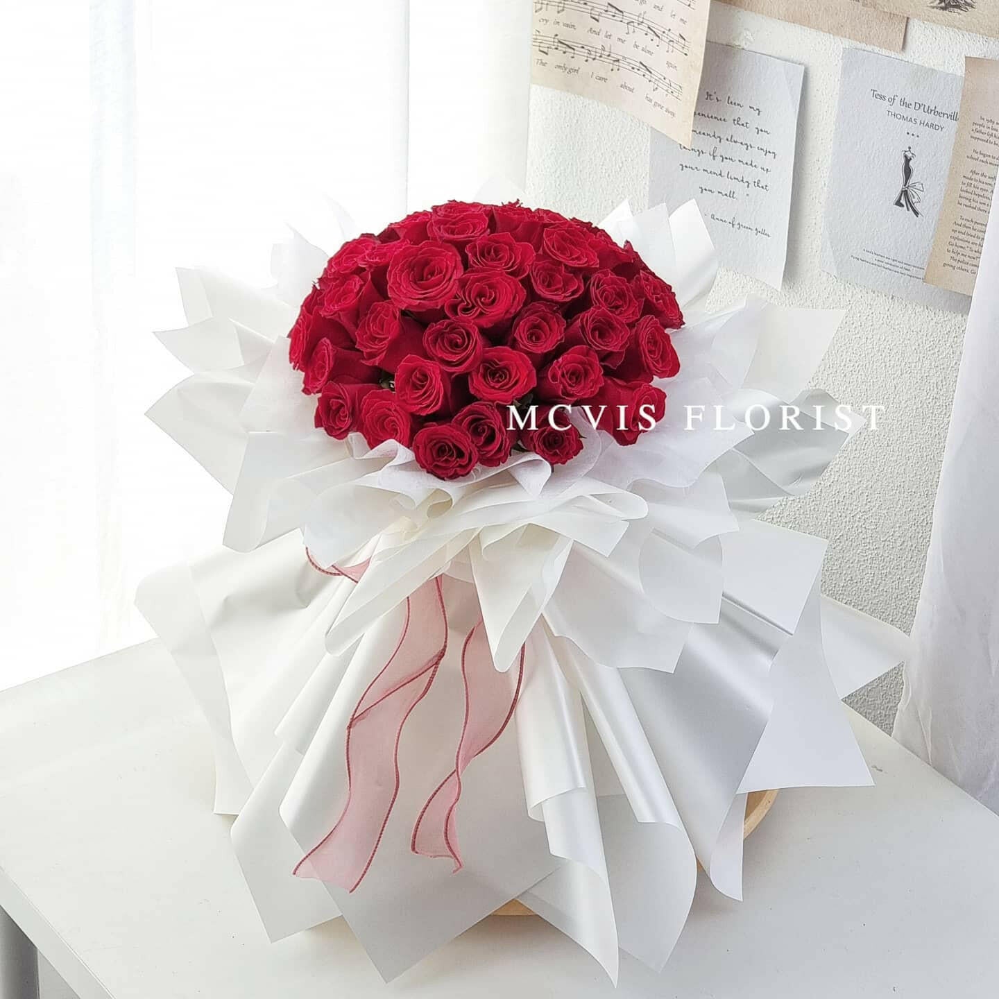 Snow White Penang Online Flowers Delivery, Mcvis Florist Best Florist