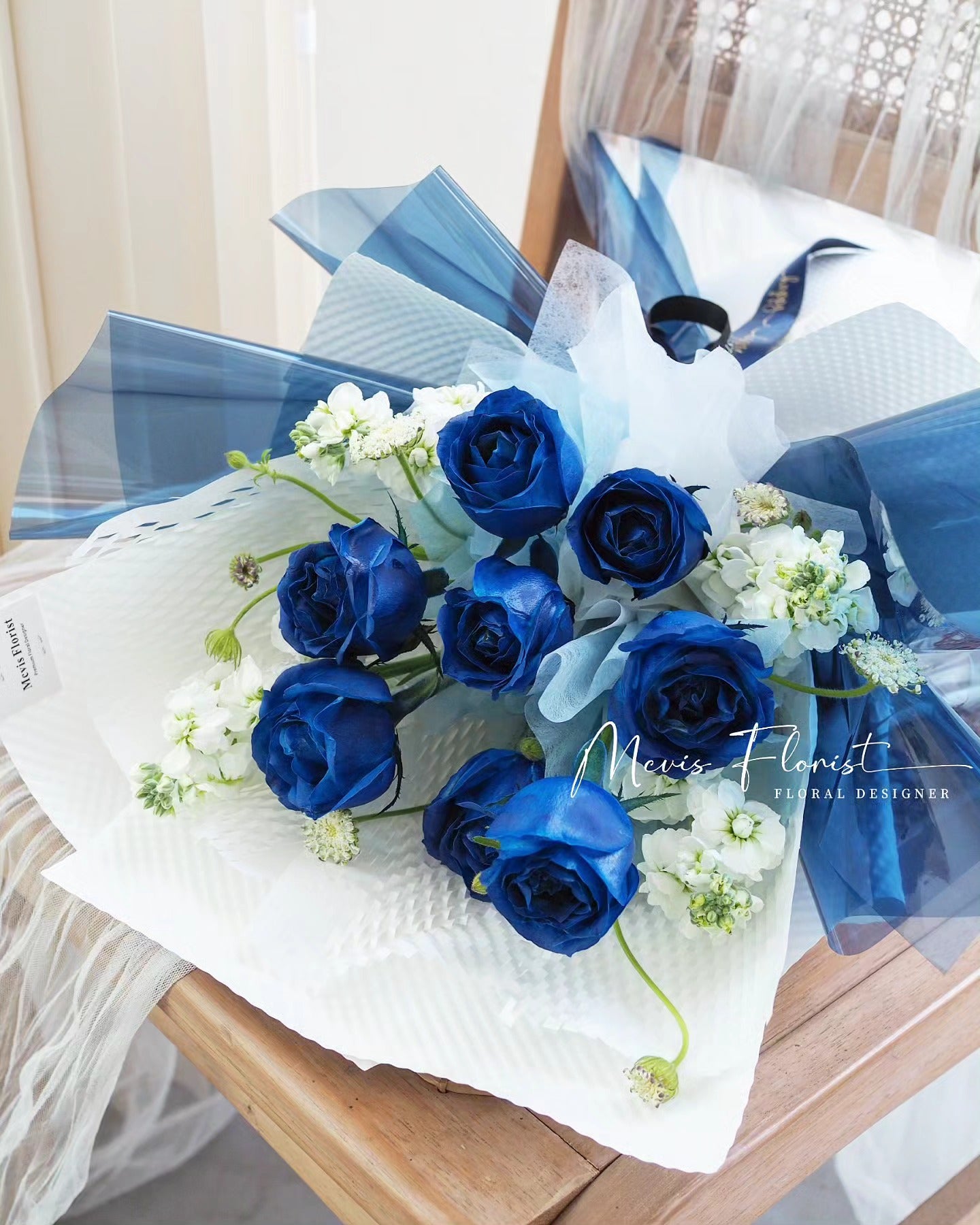 Blue Roses Bouquet Penang