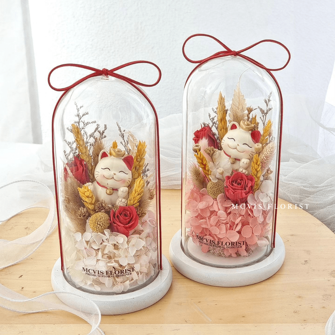 Perserved Flower Bell Jar Penang